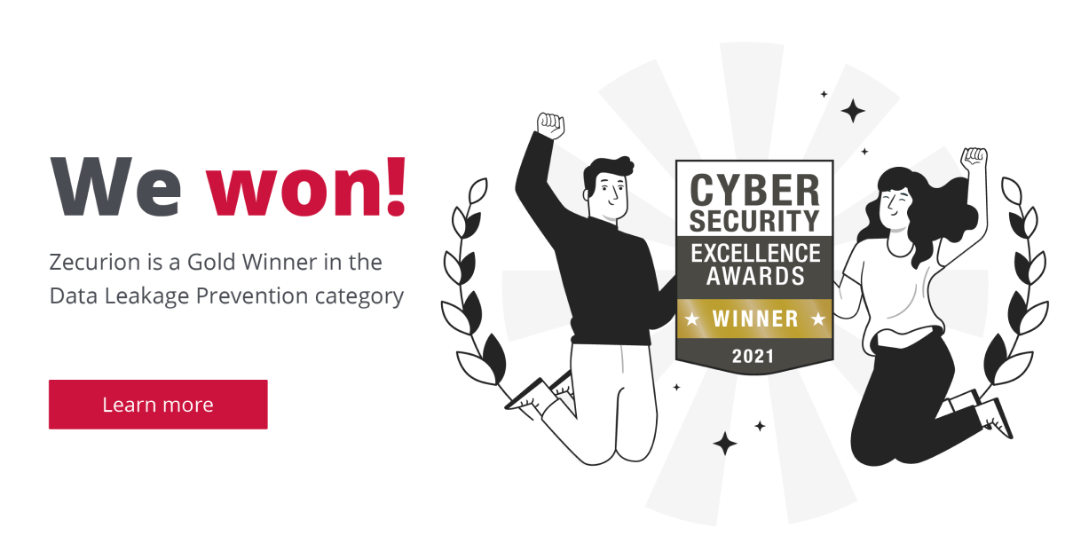 Zecurion Wins Gold At Cybersecurity Excellence Awards 2021